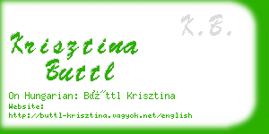 krisztina buttl business card